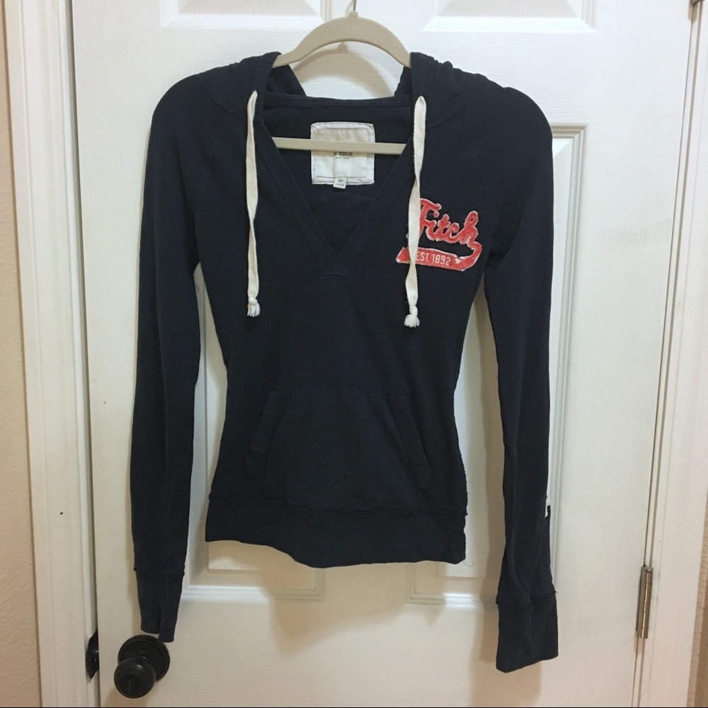Abercrombie & Fitch Long Sleeve Top in Navy